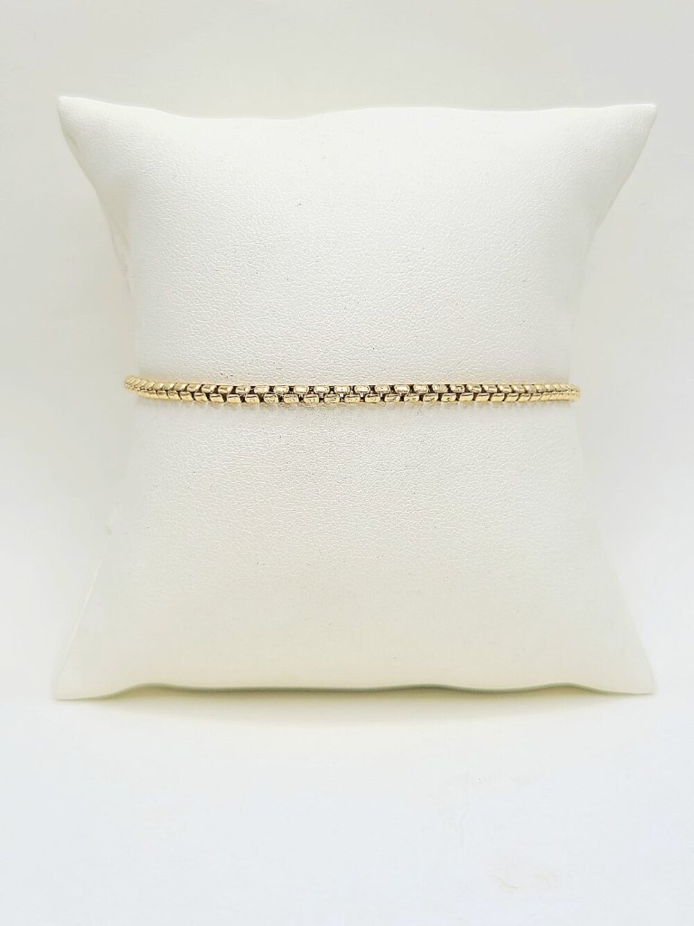 David Yurman Box Chain Bracelet in 18K Yellow Gold - 2.7mm - Size Medium